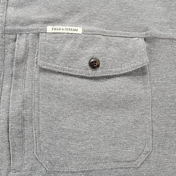 Field & Stream Shirt Mens‎ 2XL Gray Short Sleeve Button Up Outdoor Hiking Casual - Picture 3 of 8